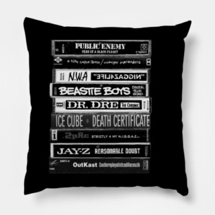 Hip Hop Classic Tapes "Hip Hop Rewind" Pillow