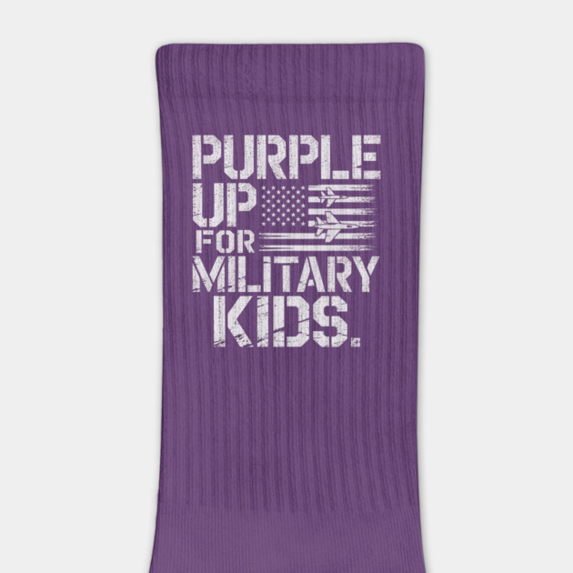 Purple-Up-For-Military-Kids-Support-Military-Child-Month by ArtistTee ⭐⭐⭐⭐⭐