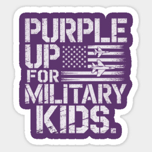 Purple-Up-For-Military-Kids-Support-Military-Child-Month Sticker