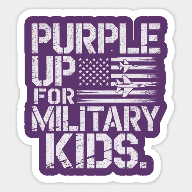 Purple-Up-For-Military-Kids-Support-Military-Child-Month Magnet by ArtistTee ⭐⭐⭐⭐⭐