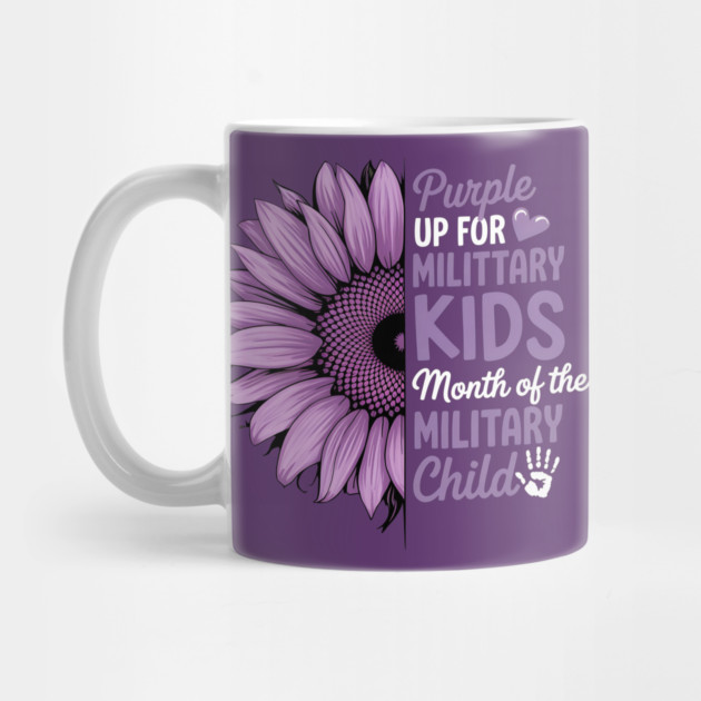 Sunflower-Purple-Up-For-Military-Kids-Military-Child-Month-Floral-Support by ArtistTee ⭐⭐⭐⭐⭐