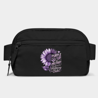 Sunflower Purple Up For Military Kids Military Child Month Bag