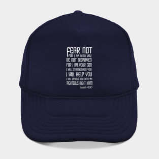 Fear Not Bible Scripture Christian Art Hat