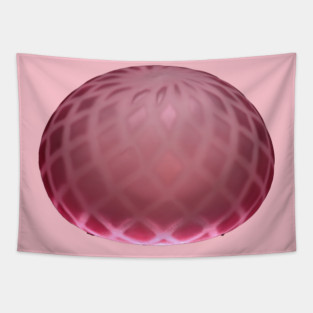 Pink Paperweight - Art Glass Tapestry