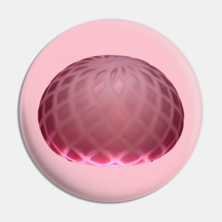 Pink Paperweight - Art Glass Pin
