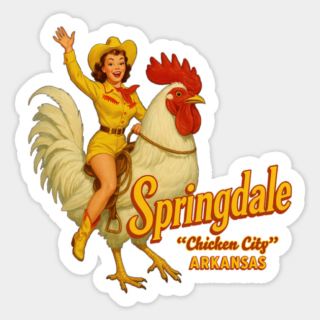 Chicken City Chick Magnet by rt-shirts