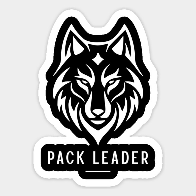 Pack Leader Wolfs Head Design Magnet by Designed By Marty