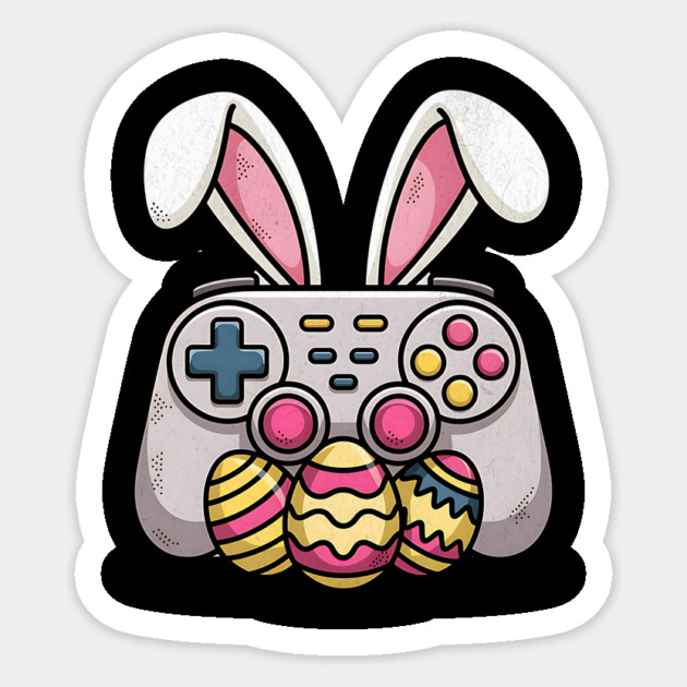 Easter Gaming Controller Design Sticker by Designed By Marty