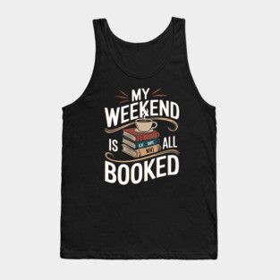 Weekend Is All Booked: A Divine Stack of Bibles Tank Top