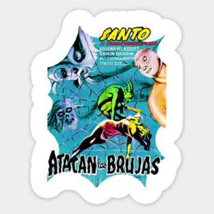 Santo The Witches Attack Sticker