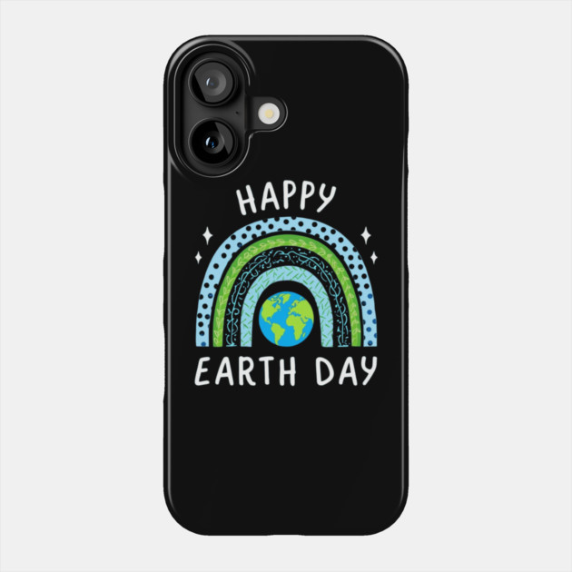 Happy Earth Day Phone Case by Creatifly Graphic Tees