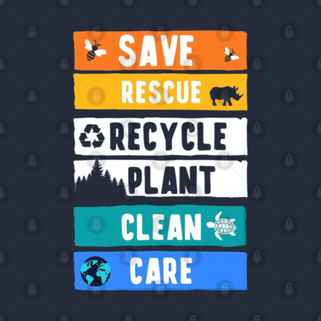 Earth Day, Environment Day, Save The Planet by Creatifly Graphic Tees