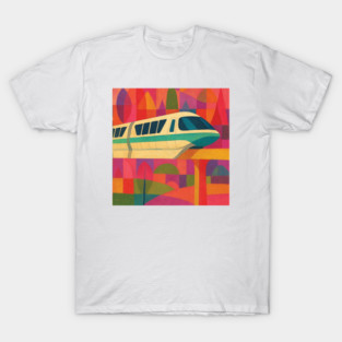 Monorail in Teal T-Shirt