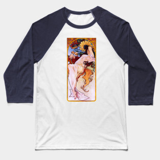 Alphonse Mucha - Summer Baseball T-Shirt