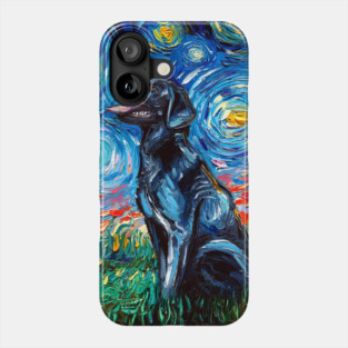 Black Labrador Night Phone Case