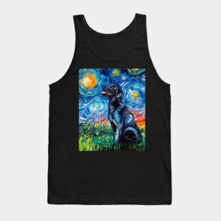 Black Labrador Night Tank Top