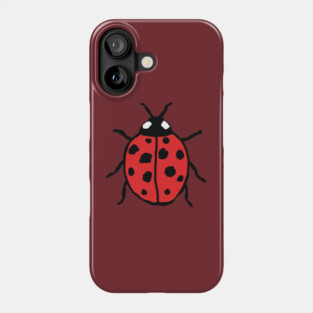 Cute Hand-Drawn Ladybug Phone Case