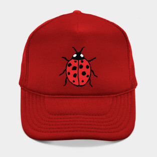 Cute Hand-Drawn Ladybug Hat