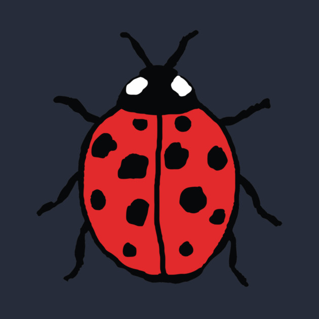 Cute Hand-Drawn Ladybug by DonWillisJrArt