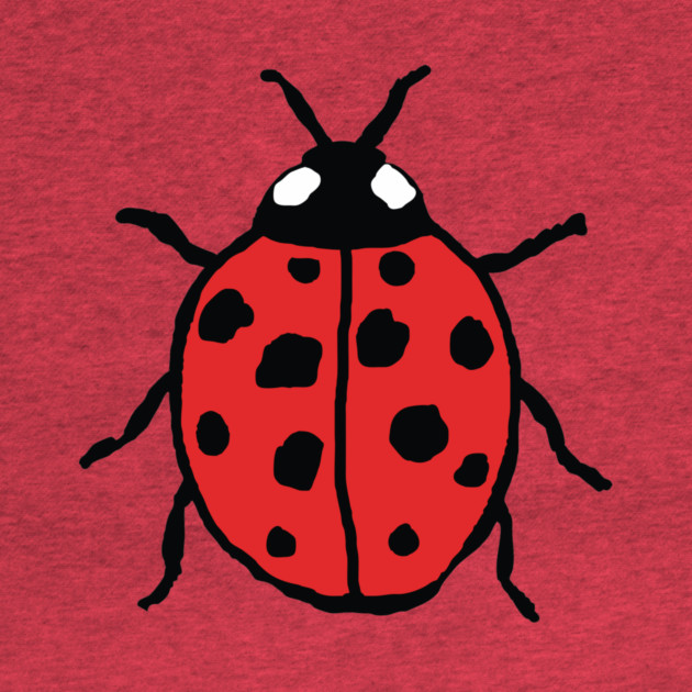 Cute Hand-Drawn Ladybug by DonWillisJrArt