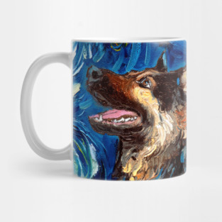 German Shepherd Night 2 Mug