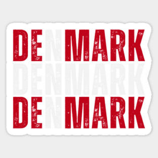 Denmark flag, danish flag Sticker