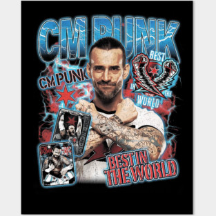 CM Punk Retro Bootleg Posters and Art