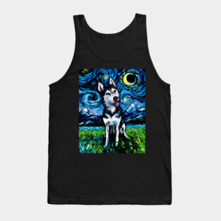 Happy Husky Night Tank Top