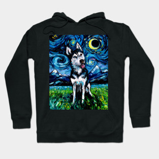 Happy Husky Night Hoodie