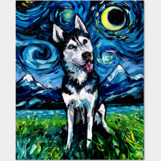Happy Husky Night Posters and Art