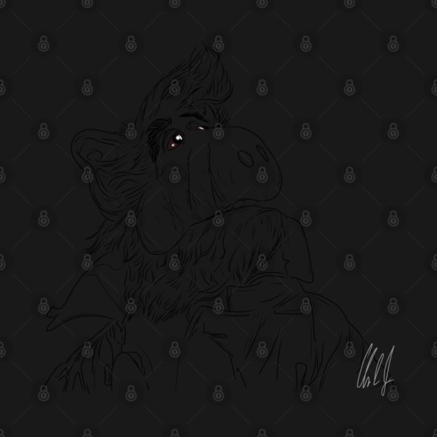 Alf: Going Home [Outline] by 51Deesigns