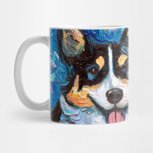Tri Color Corgi Night Mug