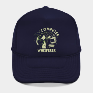 Computer Whisperer Funny Cat by Tobe Fonseca Hat