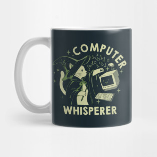 Computer Whisperer Funny Cat by Tobe Fonseca Mug