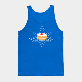 Hanukkah Jelly Donut WPH MEDIA Tank Top