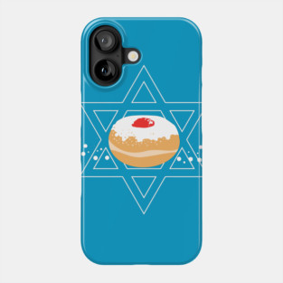 Hanukkah Jelly Donut WPH MEDIA Phone Case