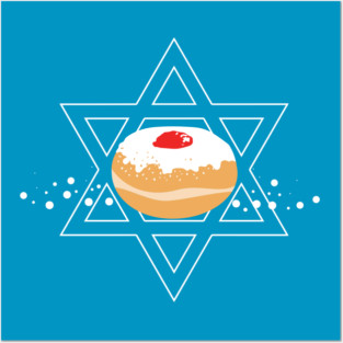 Hanukkah Jelly Donut WPH MEDIA Posters and Art