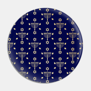 Hanukkah Pattern WPH MEDIA Pin