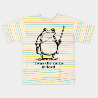 TWAS The Carbs M'Lord Funny Frog Meme Kids T-Shirt