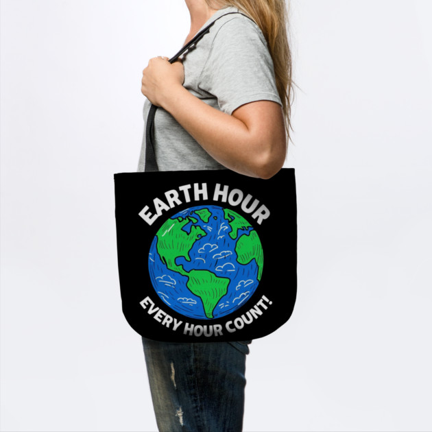 Earth Hour Every Hour Count by Creatifly Graphic Tees