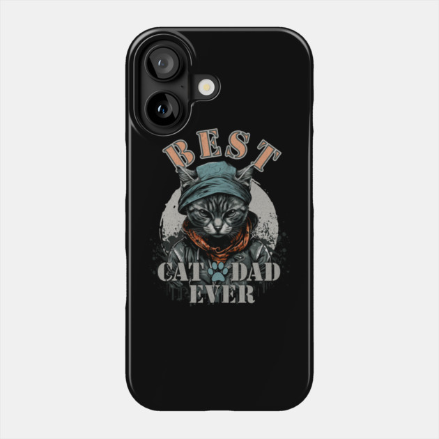 Best Cat Dad Ever – Cool Cat Dad Graphic – Perfect Gift for Cat Lovers Phone Case by ArtistTee ⭐⭐⭐⭐⭐