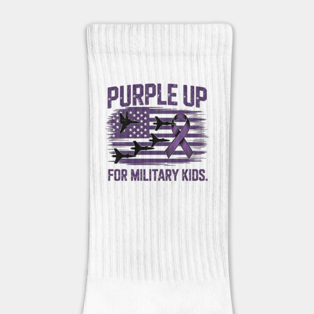 Purple Up for Military Kids – Support Military Children - Month of the Military Child by ArtistTee ⭐⭐⭐⭐⭐