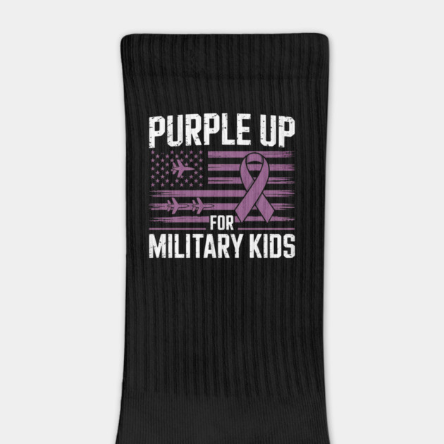 Purple Up for Military Kids – Support Military Children - Month of the Military Child by ArtistTee ⭐⭐⭐⭐⭐
