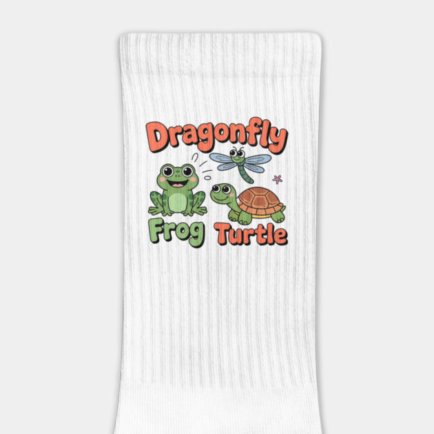 Subtle Political Humor Frog Dragonfly Turtle – Funny Animal Cartoon Design by ArtistTee ⭐⭐⭐⭐⭐