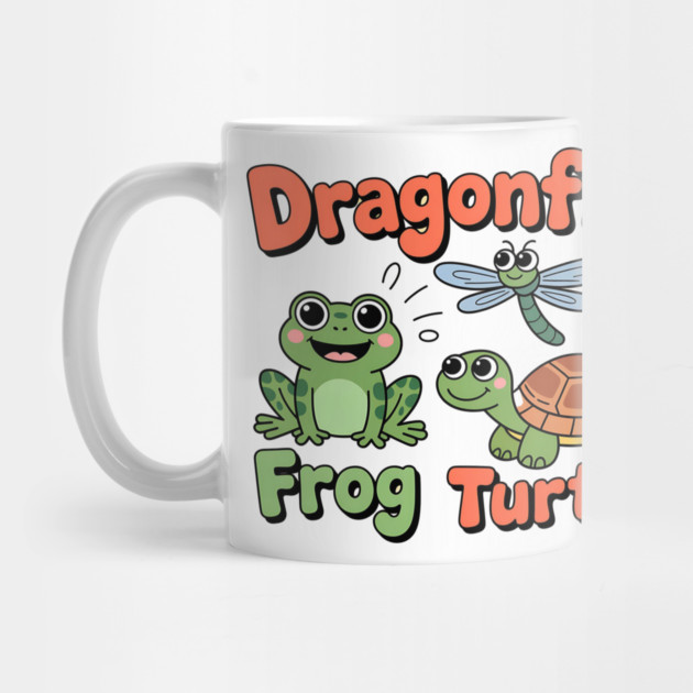 Subtle Political Humor Frog Dragonfly Turtle – Funny Animal Cartoon Design by ArtistTee ⭐⭐⭐⭐⭐