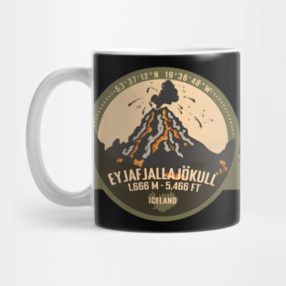 Eyjafjallaj�kull Volcano Iceland Volcanic Eruption Mug