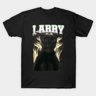 Funny Evil Larry Cat Dank Brainrot Meme T-Shirt