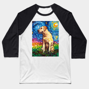Yellow Labrador Night 2 Baseball T-Shirt
