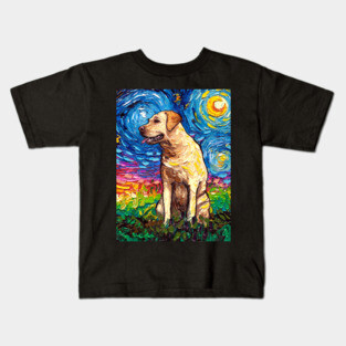 Yellow Labrador Night 2 Kids T-Shirt