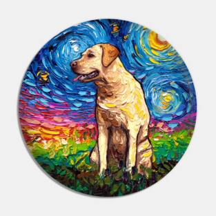 Yellow Labrador Night 2 Pin